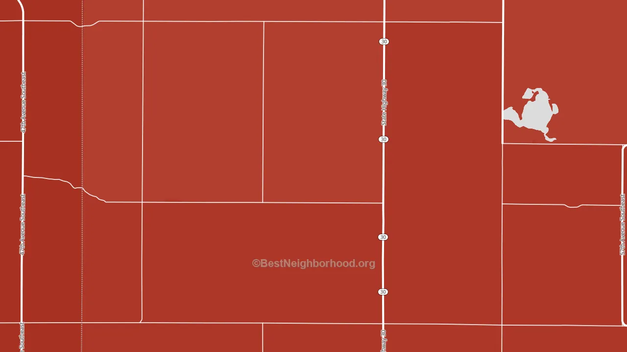 St. Paul, ND block-group political-lean map