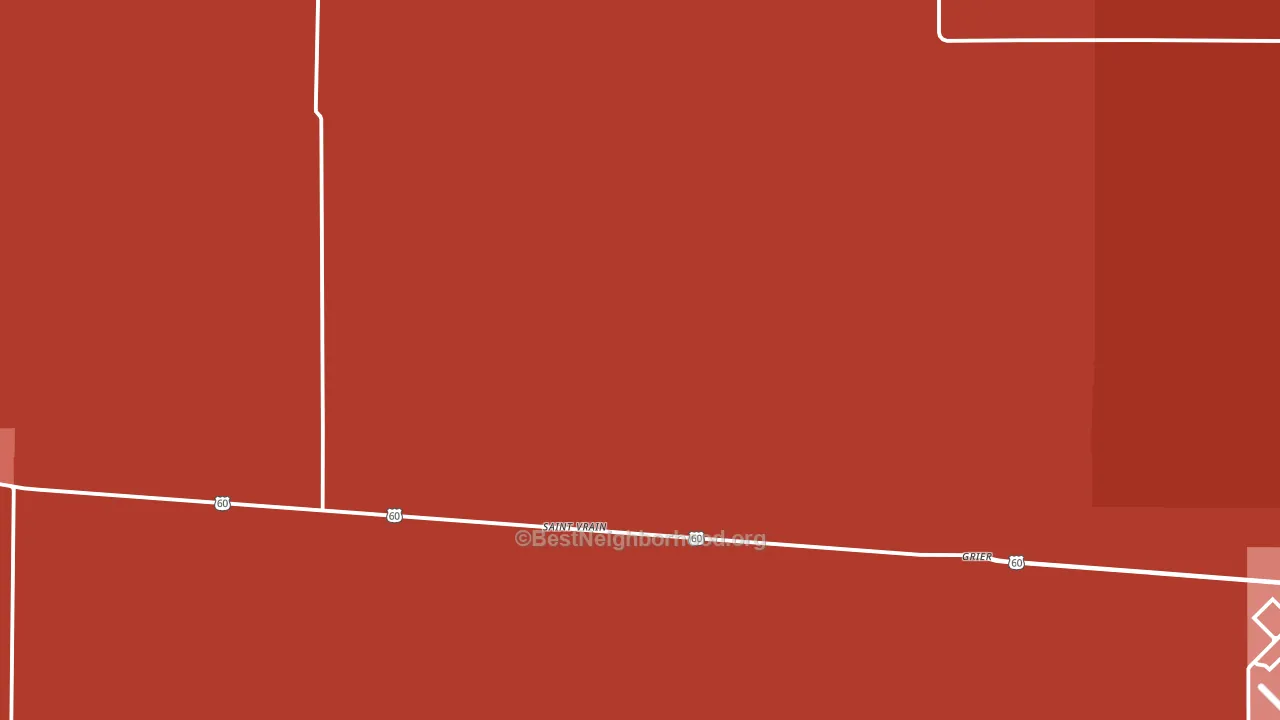St. Vrain, NM block-group political-lean map