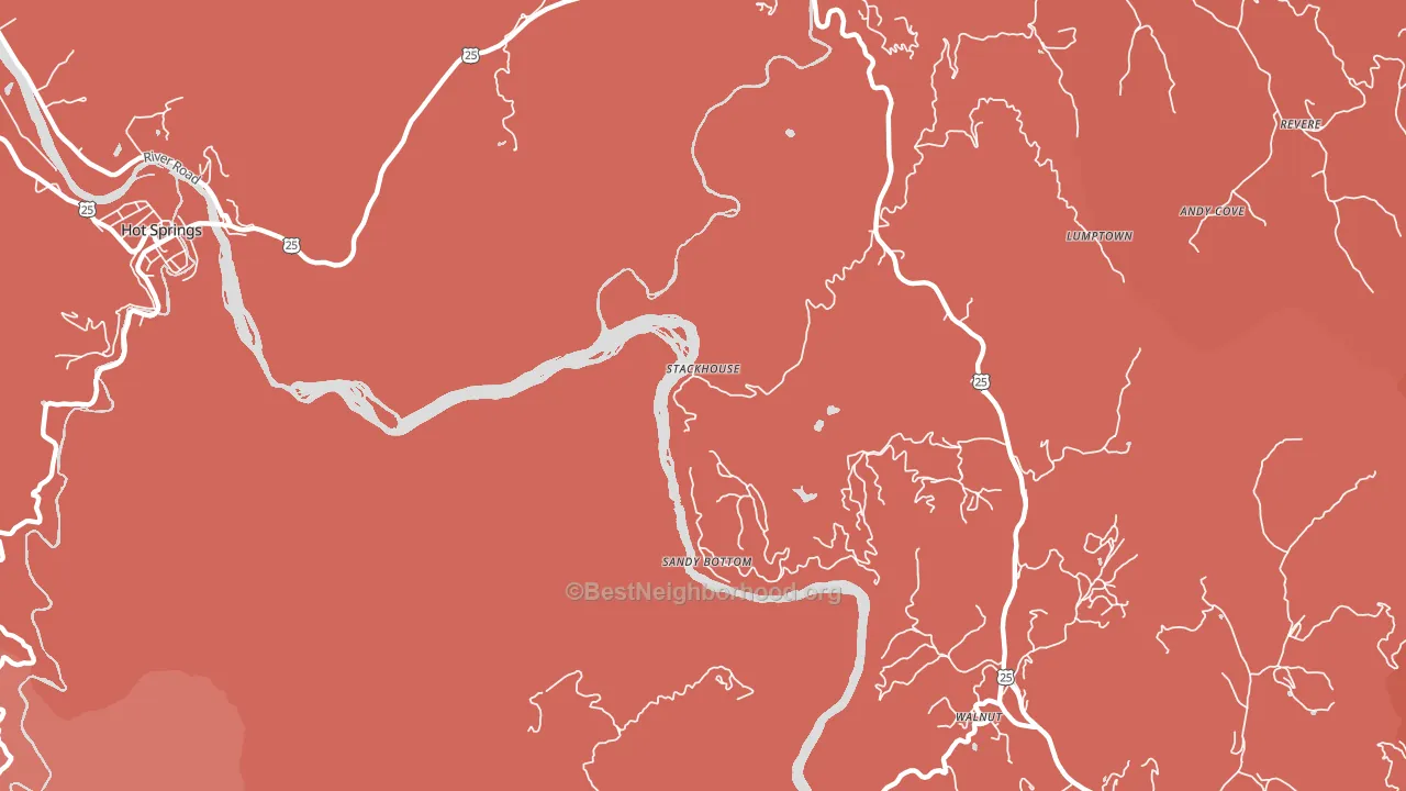 Stackhouse, NC block-group political-lean map