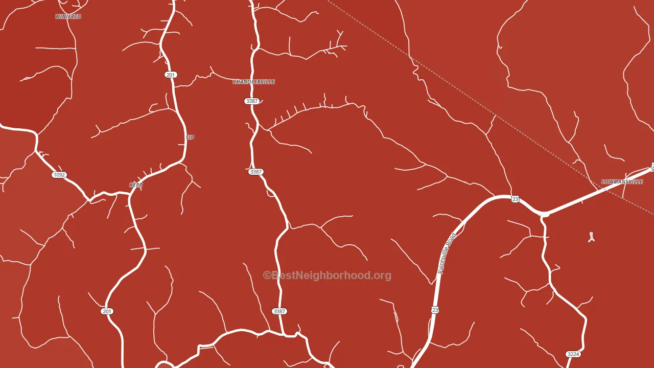 Stambaugh, KY block-group political-lean map