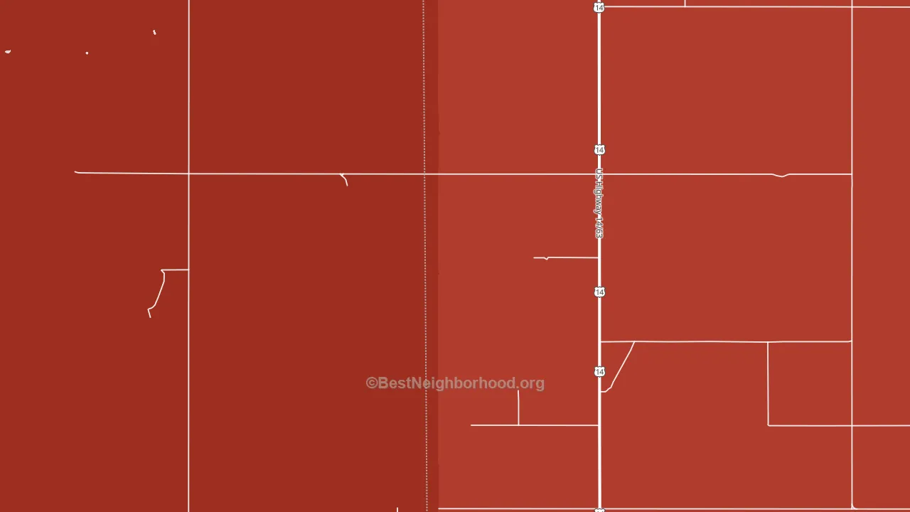Stamford, SD block-group political-lean map