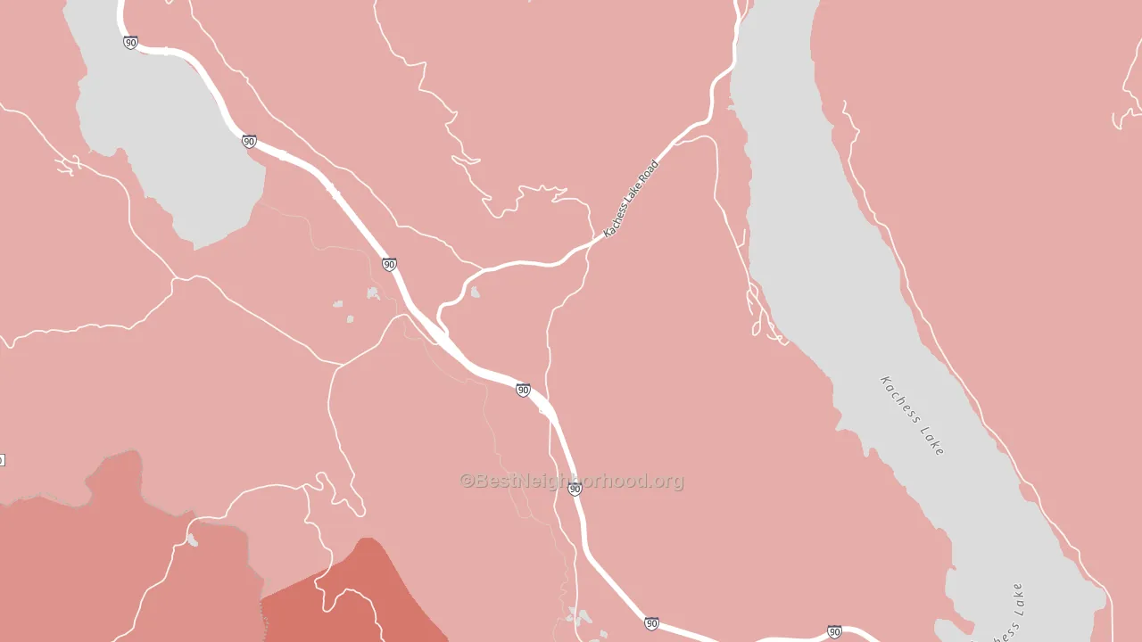 Stampede, WA block-group political-lean map