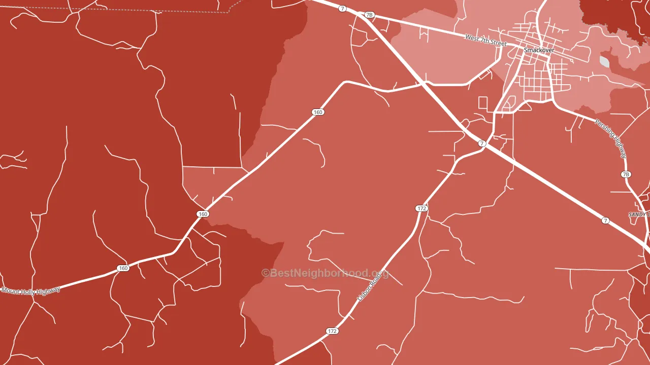 Standard Umpstead, AR block-group political-lean map