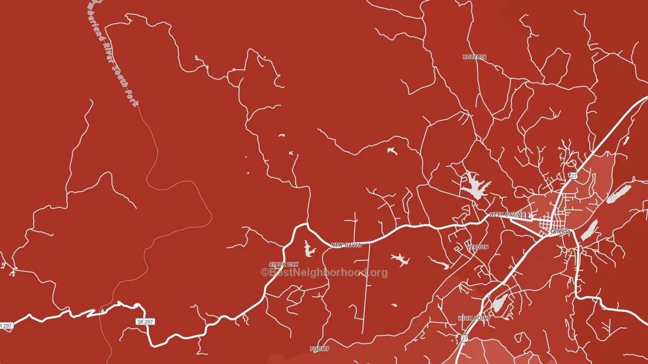 Stanley Junction, TN block-group political-lean map