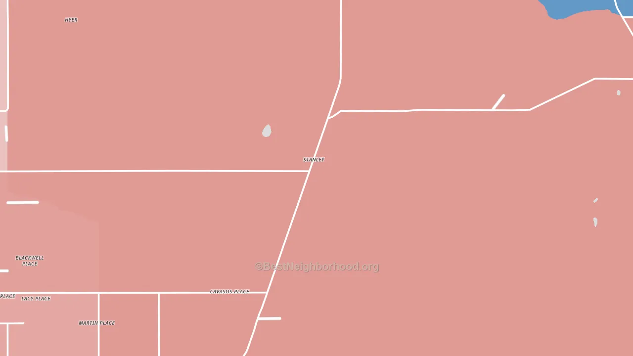 Stanley, NM block-group political-lean map