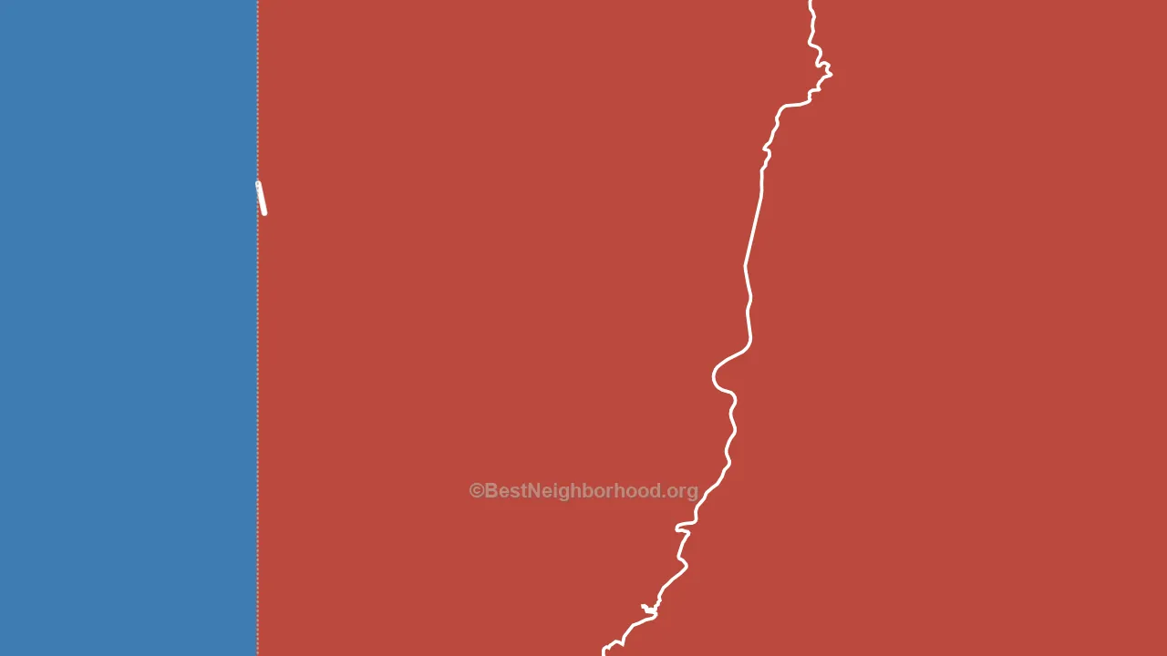 Stargo, AZ block-group political-lean map