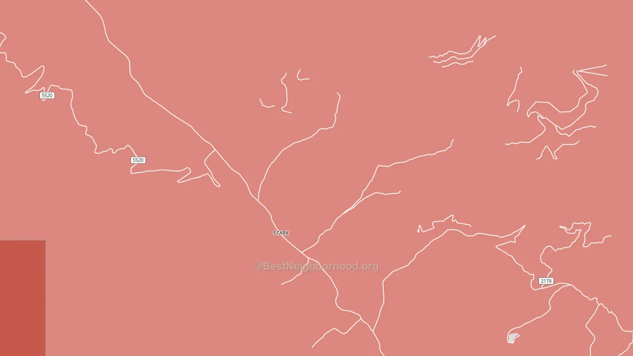 Stark, MT block-group political-lean map