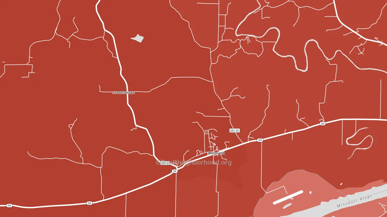 Starkenburg, MO block-group political-lean map