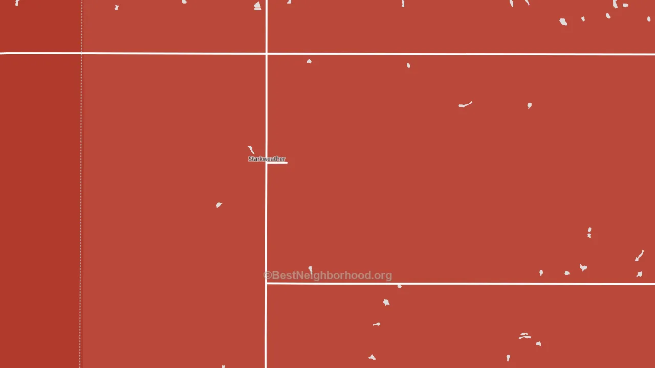 Starkweather, ND block-group political-lean map