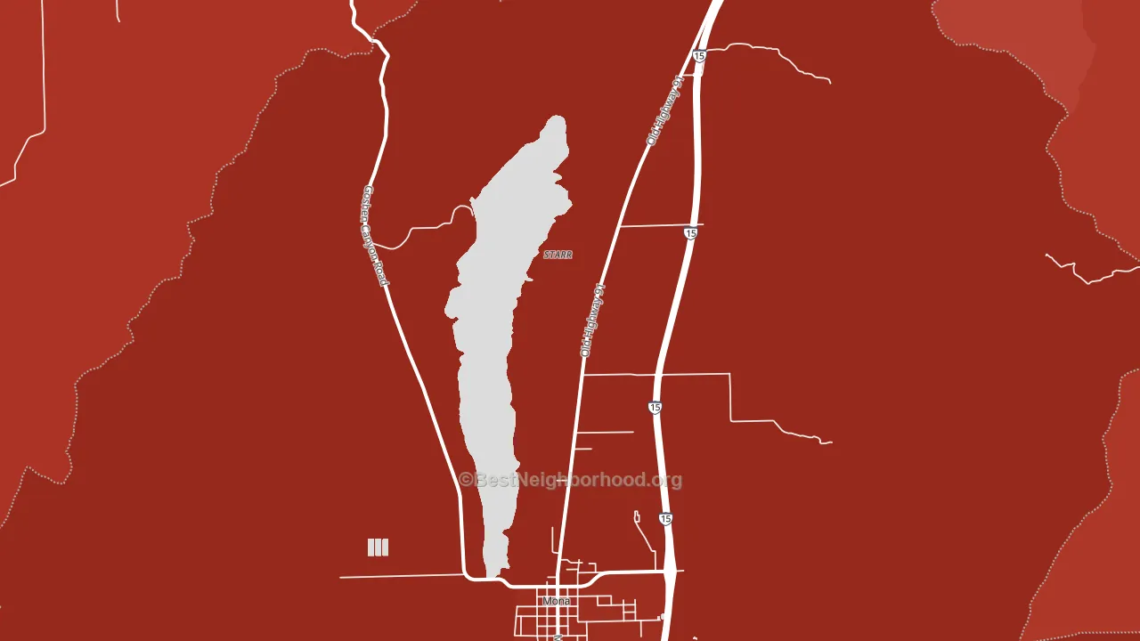 Starr, UT block-group political-lean map