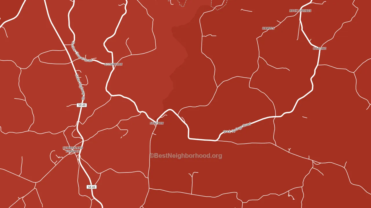 Stayton, TN block-group political-lean map