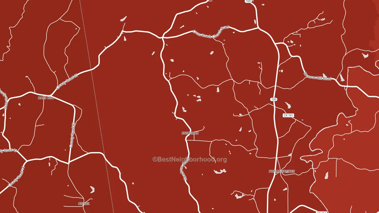 Steadman, GA block-group political-lean map