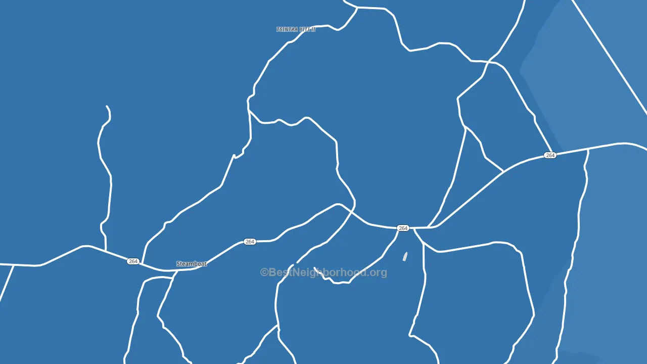 Steamboat Canyon, AZ block-group political-lean map