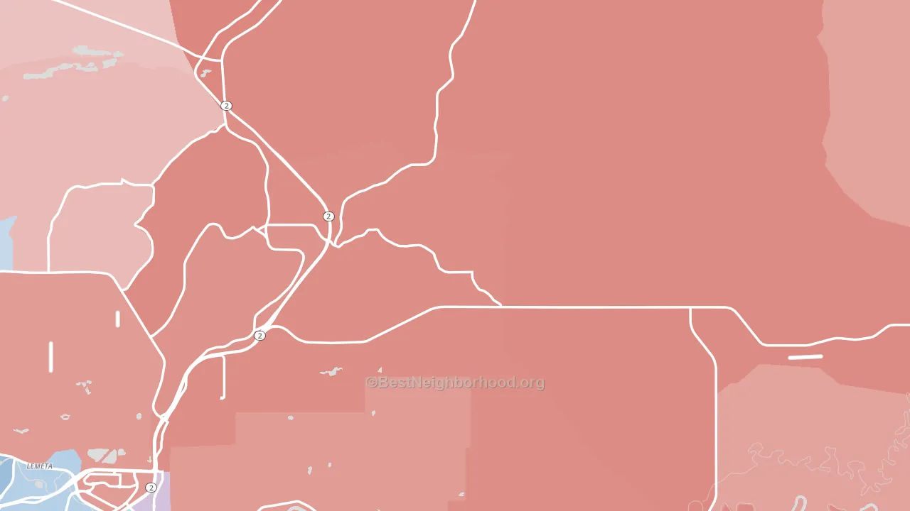 Steele Creek, AK block-group political-lean map