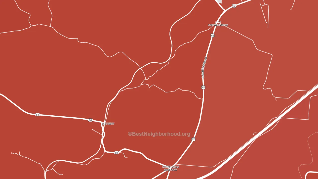 Stephensburg, KY block-group political-lean map
