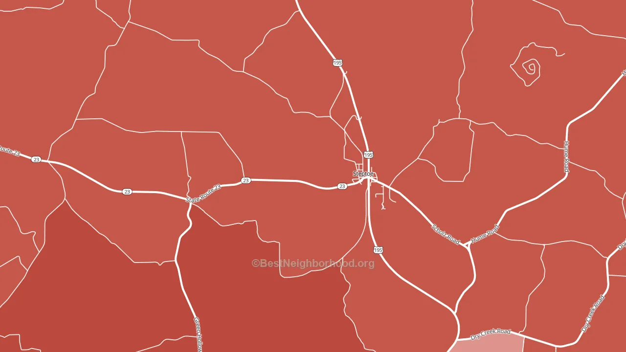 Steptoe, WA block-group political-lean map