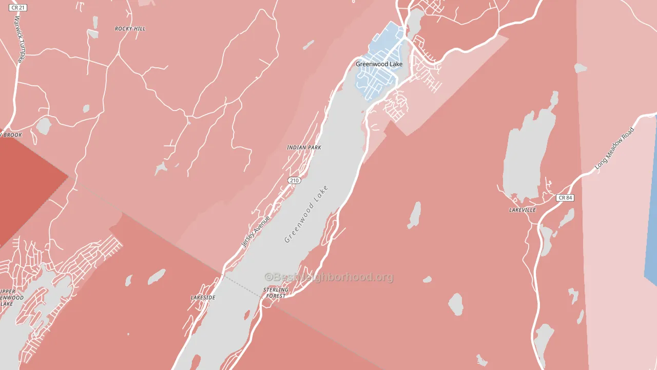 Sterling Forest, NY block-group political-lean map