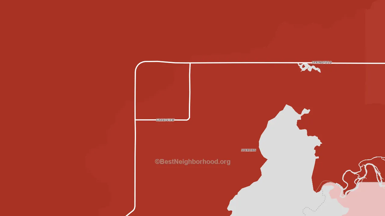 Sterling, ID block-group political-lean map