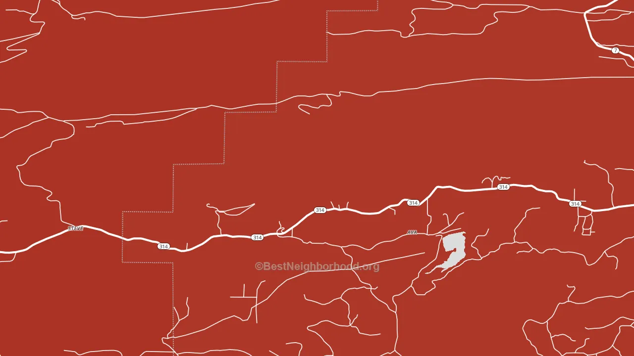 Steve, AR block-group political-lean map