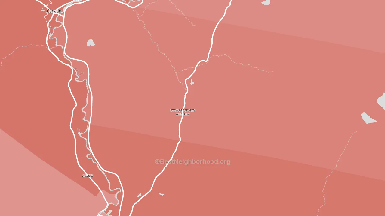 Stewartstown, NH block-group political-lean map