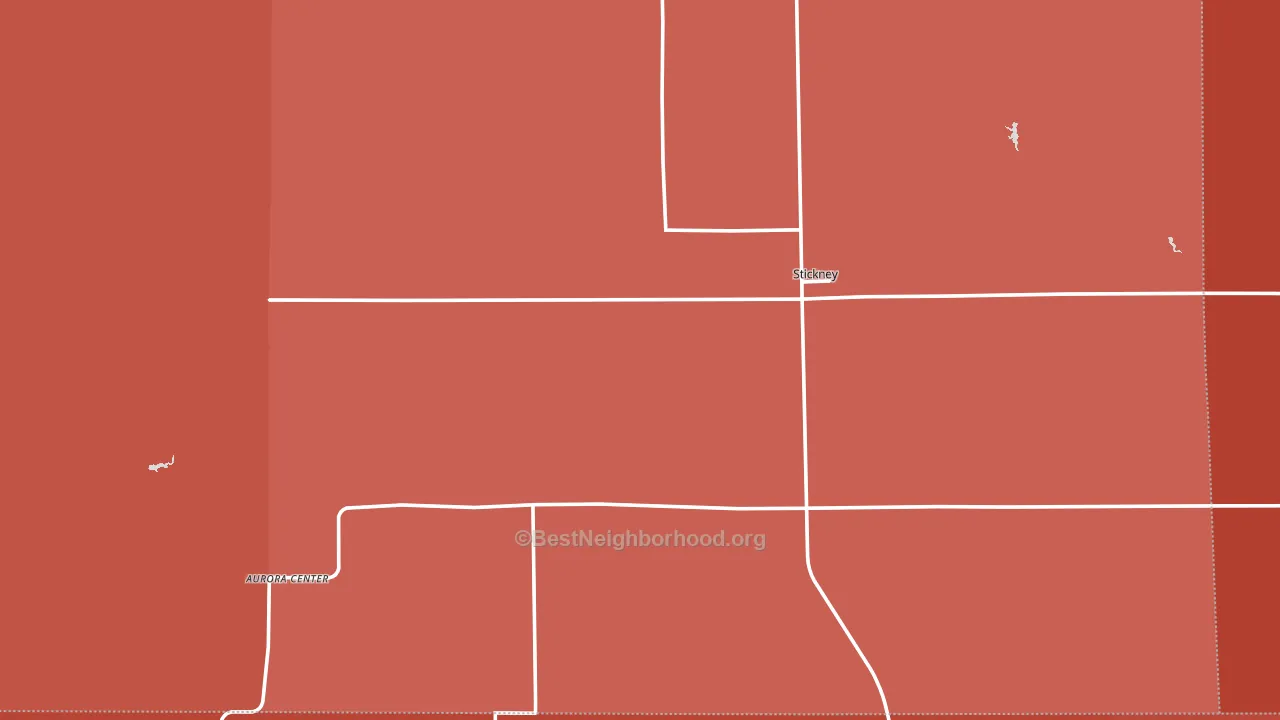Stickney, SD block-group political-lean map