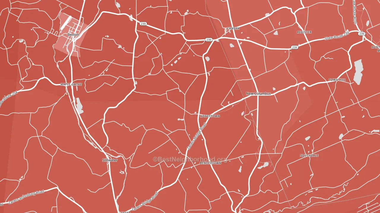 Stillwater, PA block-group political-lean map