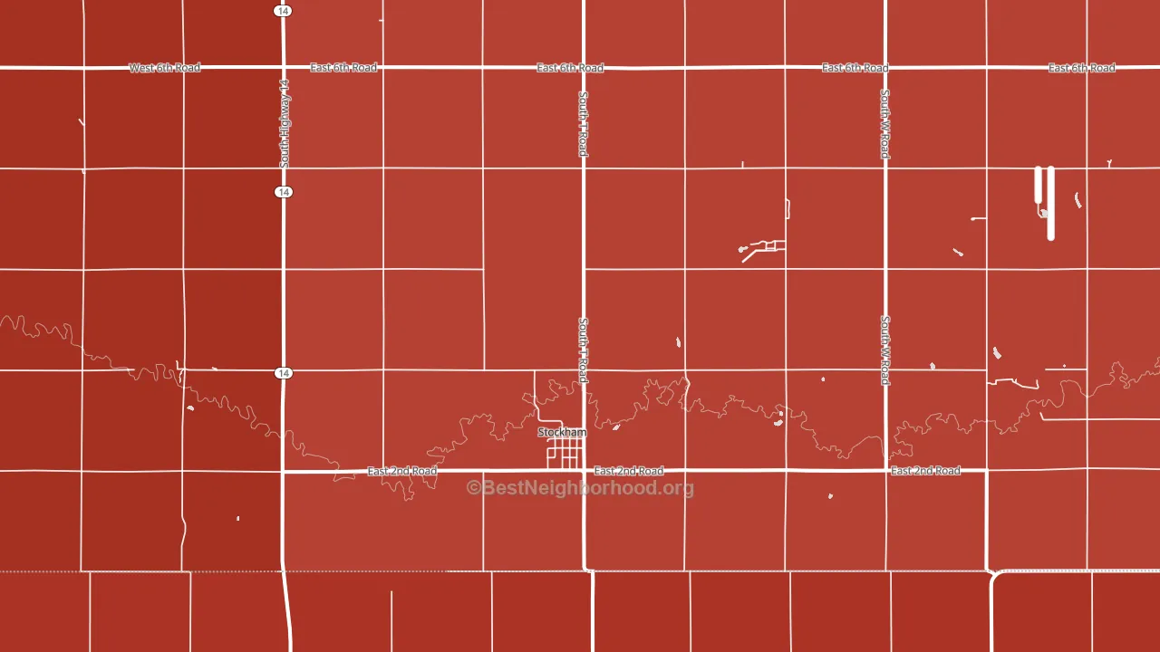 Stockham, NE block-group political-lean map