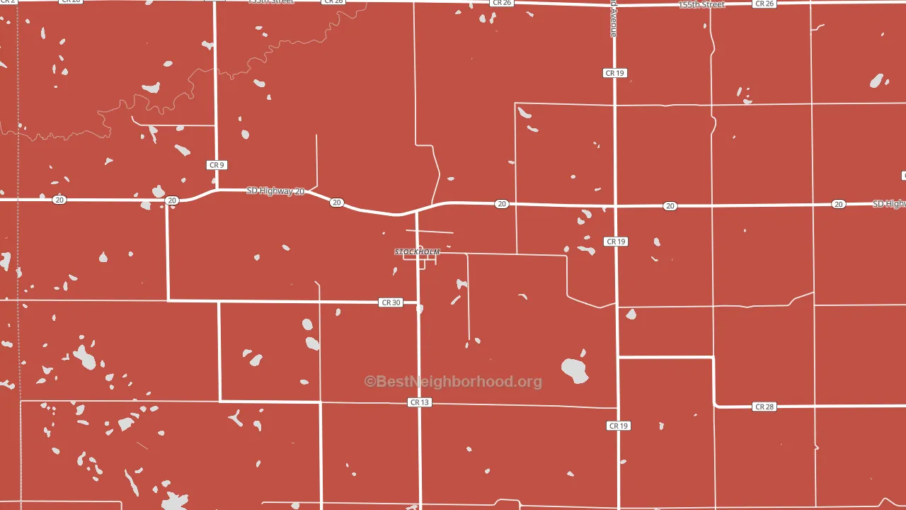 Stockholm, SD block-group political-lean map