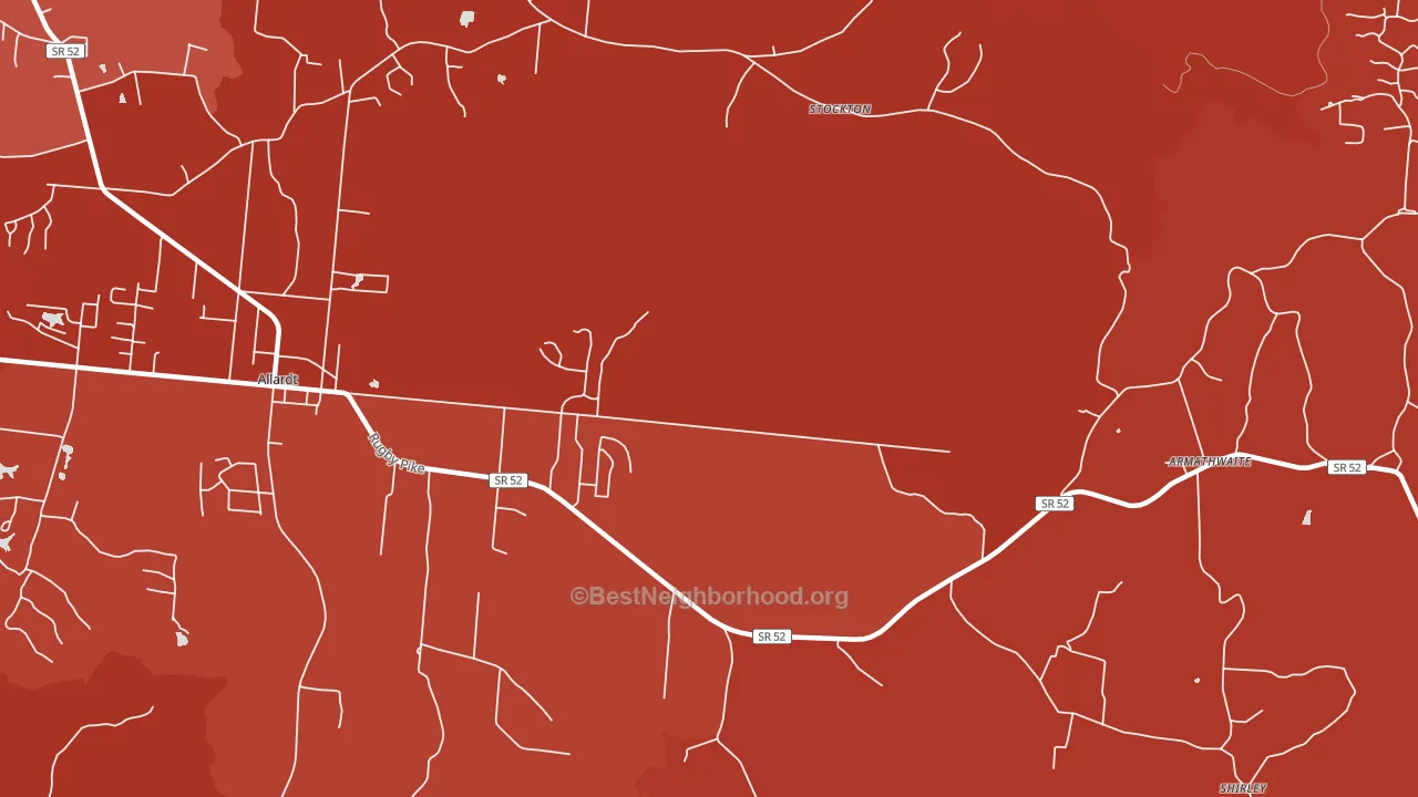 Stockton, TN block-group political-lean map