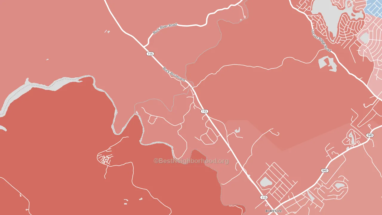 Stoddartsville, PA block-group political-lean map