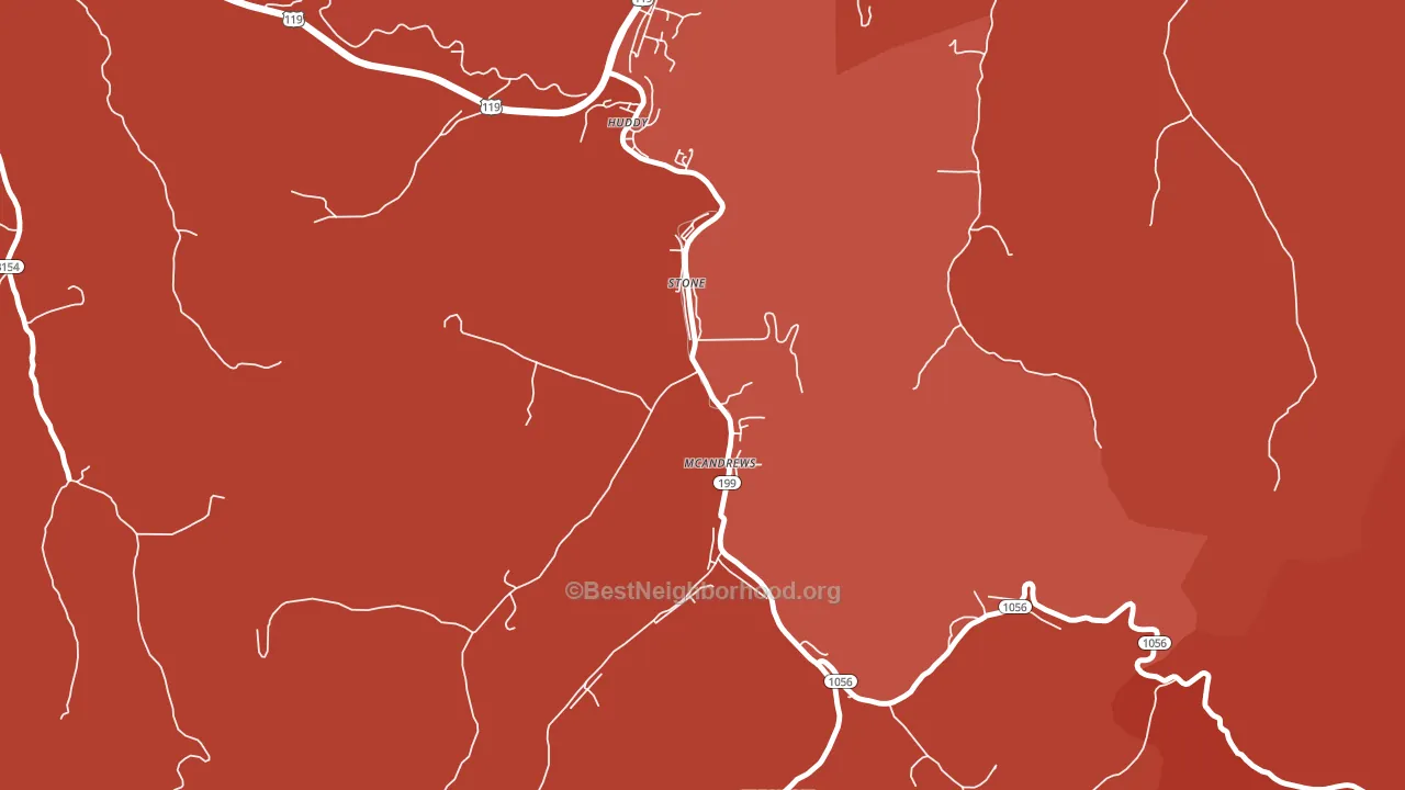 Stone, KY block-group political-lean map