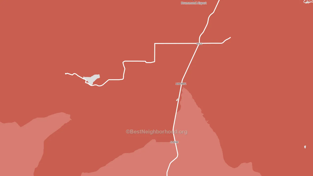 Stone, MT block-group political-lean map