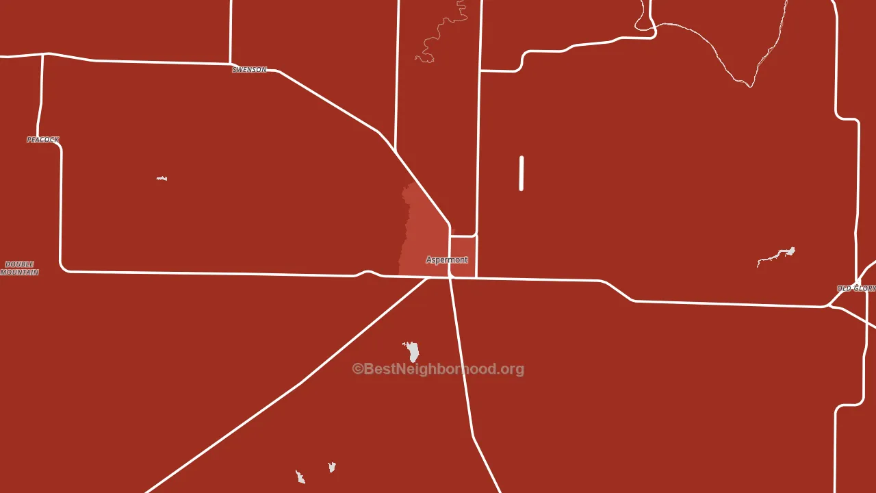 Stonewall County, TX block-group political-lean map