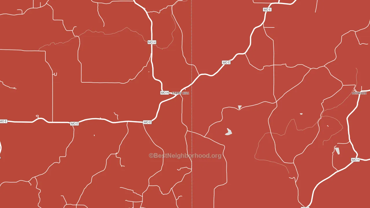 Stony Hill, MO block-group political-lean map