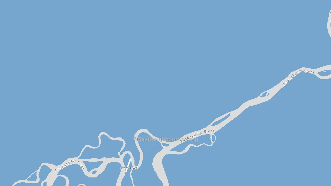 Stony River, AK block-group political-lean map