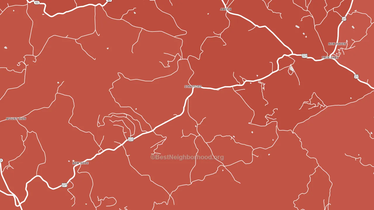 Stratford, NC block-group political-lean map
