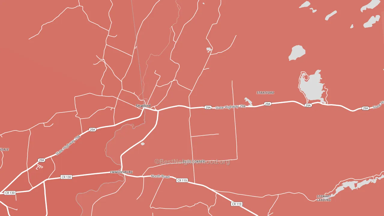 Stratford, NY block-group political-lean map