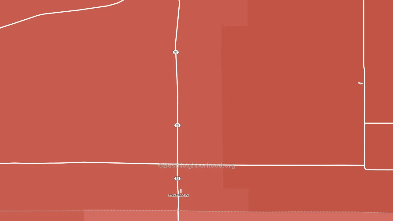 Strathcona, MN block-group political-lean map