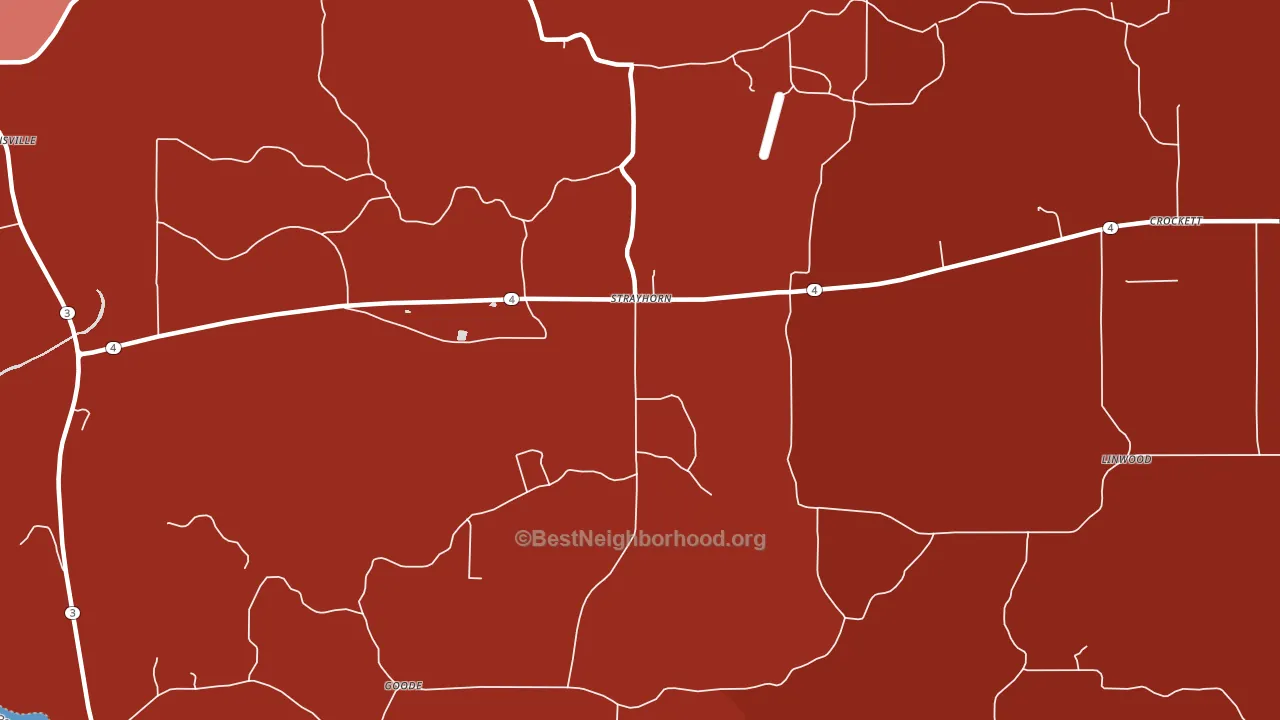 Strayhorn, MS block-group political-lean map