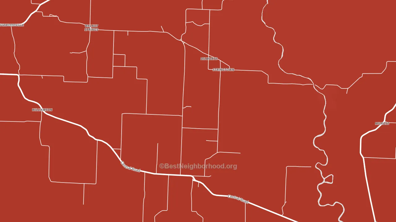 Stringtown, AR block-group political-lean map