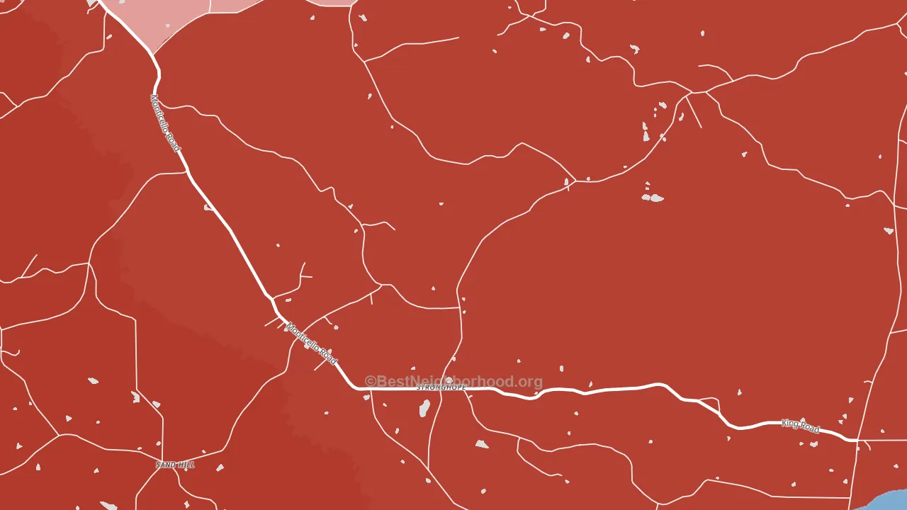 Stronghope, MS block-group political-lean map