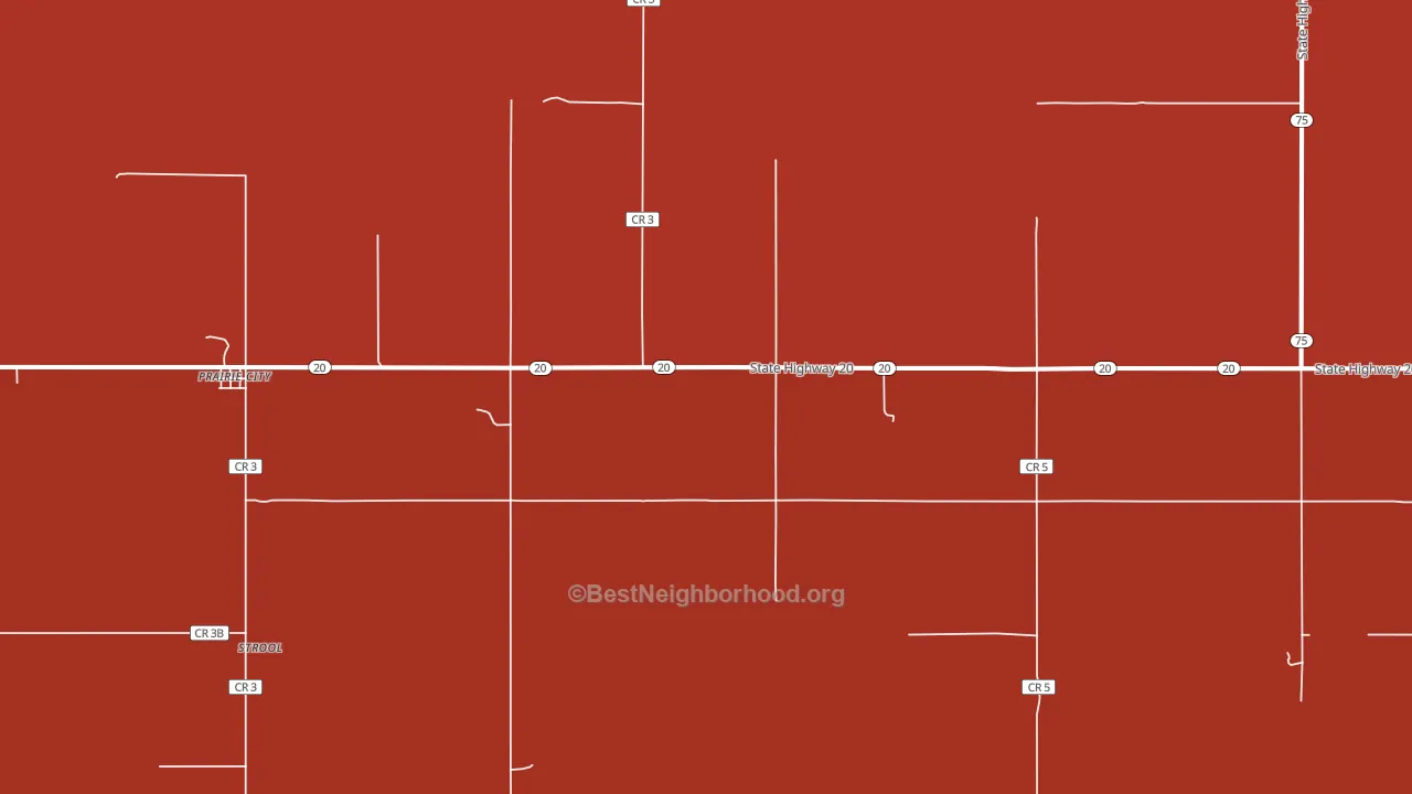 Strool, SD block-group political-lean map