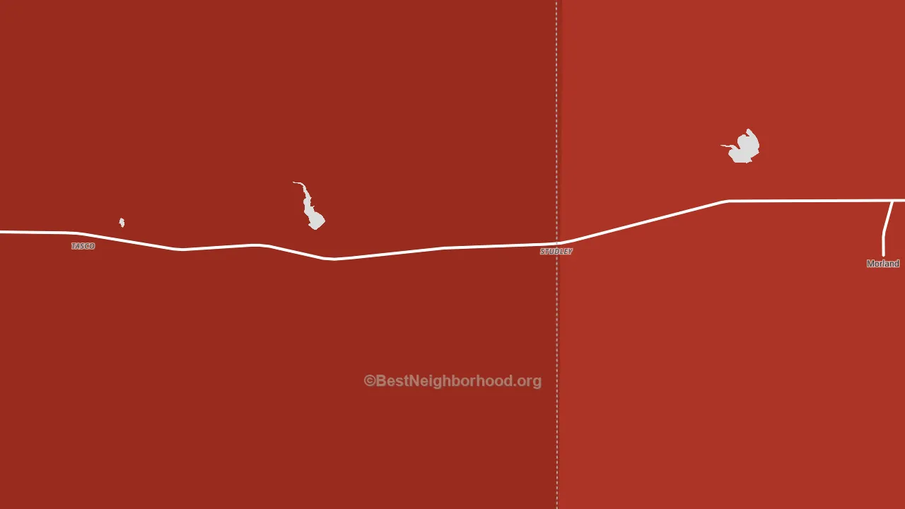 Studley, KS block-group political-lean map