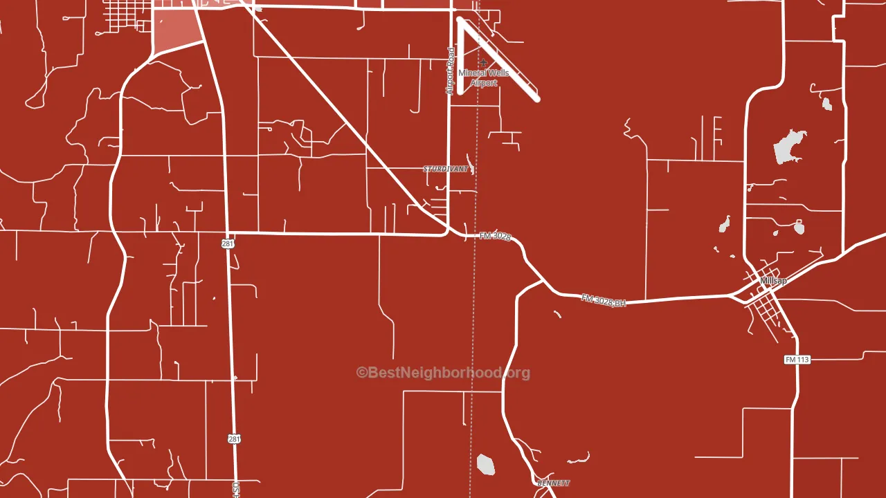 Sturdivant, TX block-group political-lean map