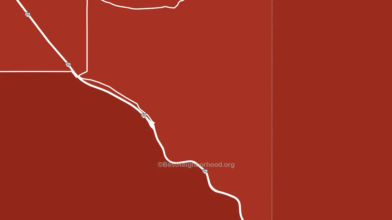 Sublett, ID block-group political-lean map