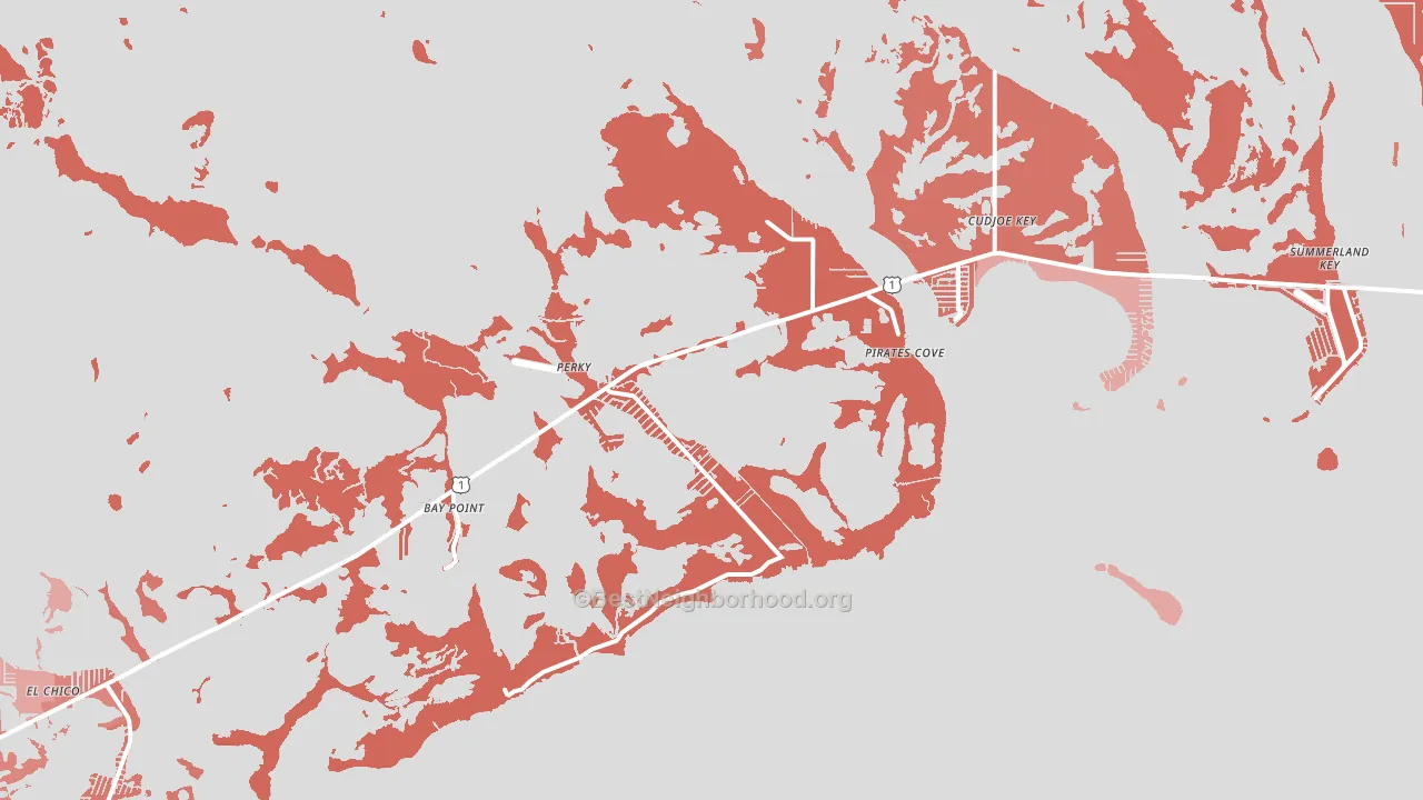 Sugarloaf Shores, FL block-group political-lean map