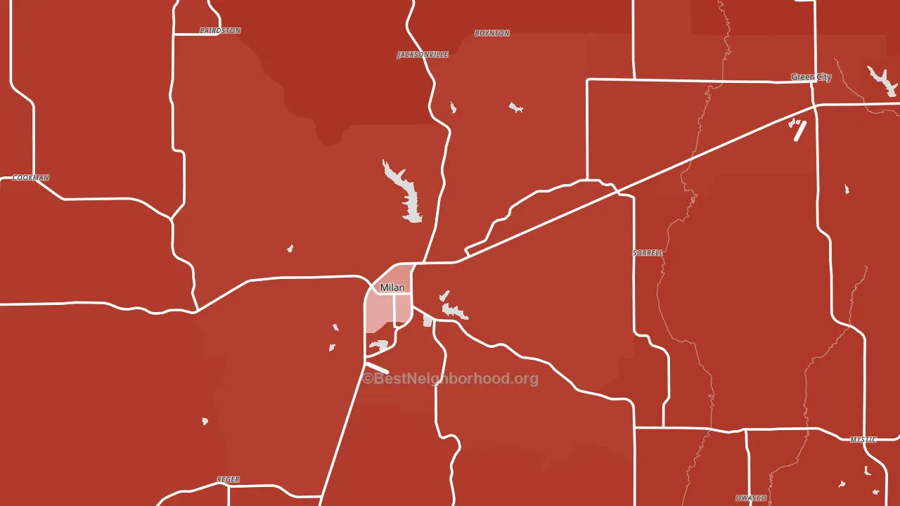 Sullivan County, MO block-group political-lean map