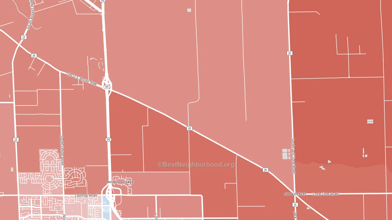Summer Home, CA block-group political-lean map