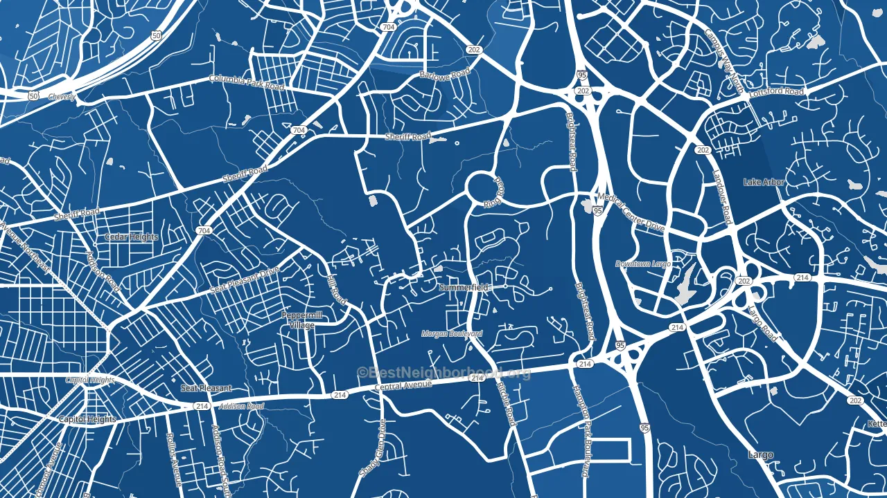 Summerfield, MD block-group political-lean map