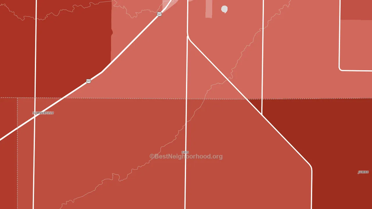 Summerfield, TX block-group political-lean map
